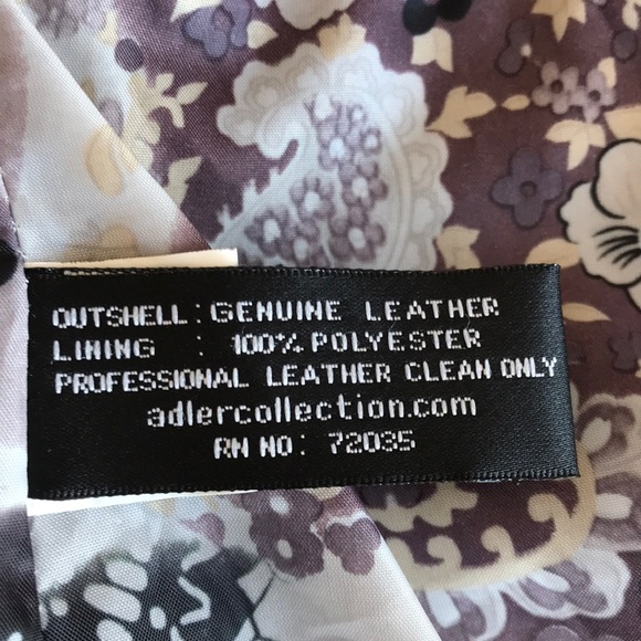 Adler Collection Black Leather Jacket - Picture 6 of 8